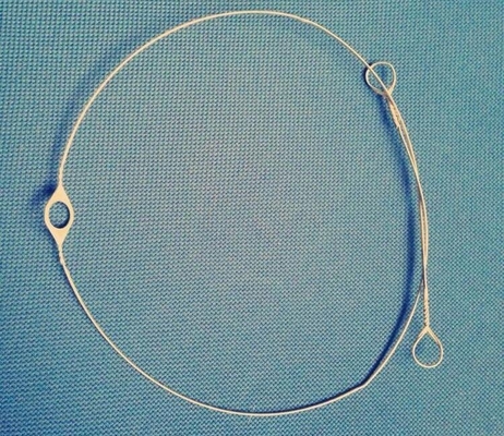 700mm Long Steel Eye Wire Heald Welding For Carpet Machine