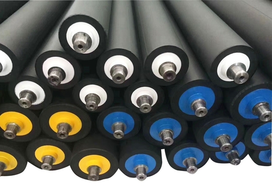 Textile PU Rubber Roller Polyurethane Rubber Wheel For Printing Dyeing Wear Resistant