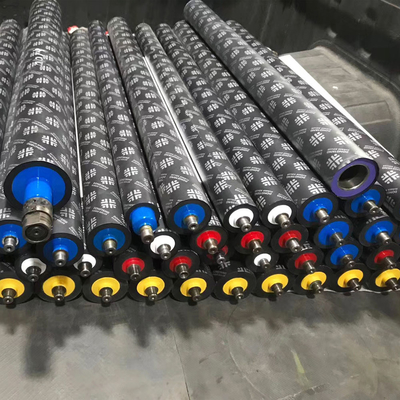 Textile PU Rubber Roller Polyurethane Rubber Wheel For Printing Dyeing Wear Resistant