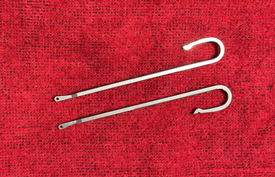 Warp Knitting Machine Spare Parts With Double Needle Bed Special Pipe Needle Dropper
