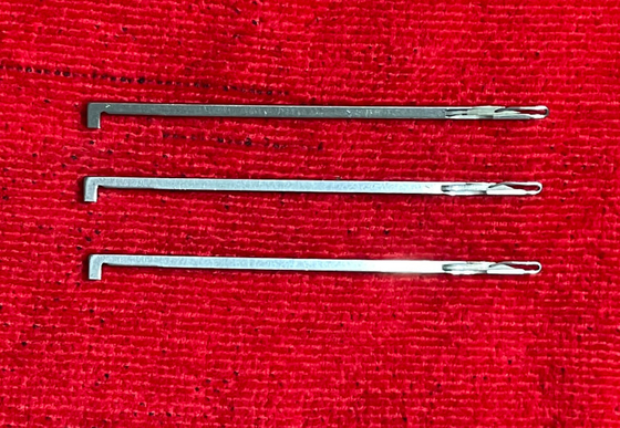 Warp Knitting Machine Spare Parts With Double Needle Bed Special Pipe Needle Dropper